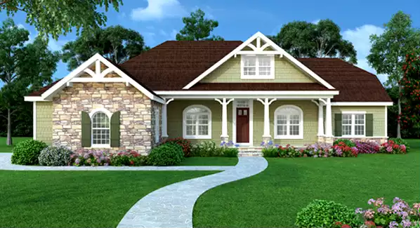 image of ranch house plan 4937